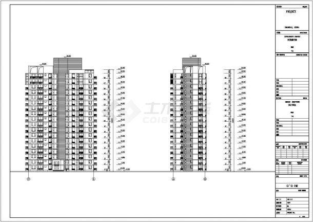 某地住宅小区高层住宅楼建筑方案设计图-图二