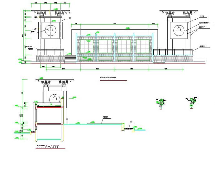 最新小型的舞台建筑CAD设计图纸（共2张）_图1