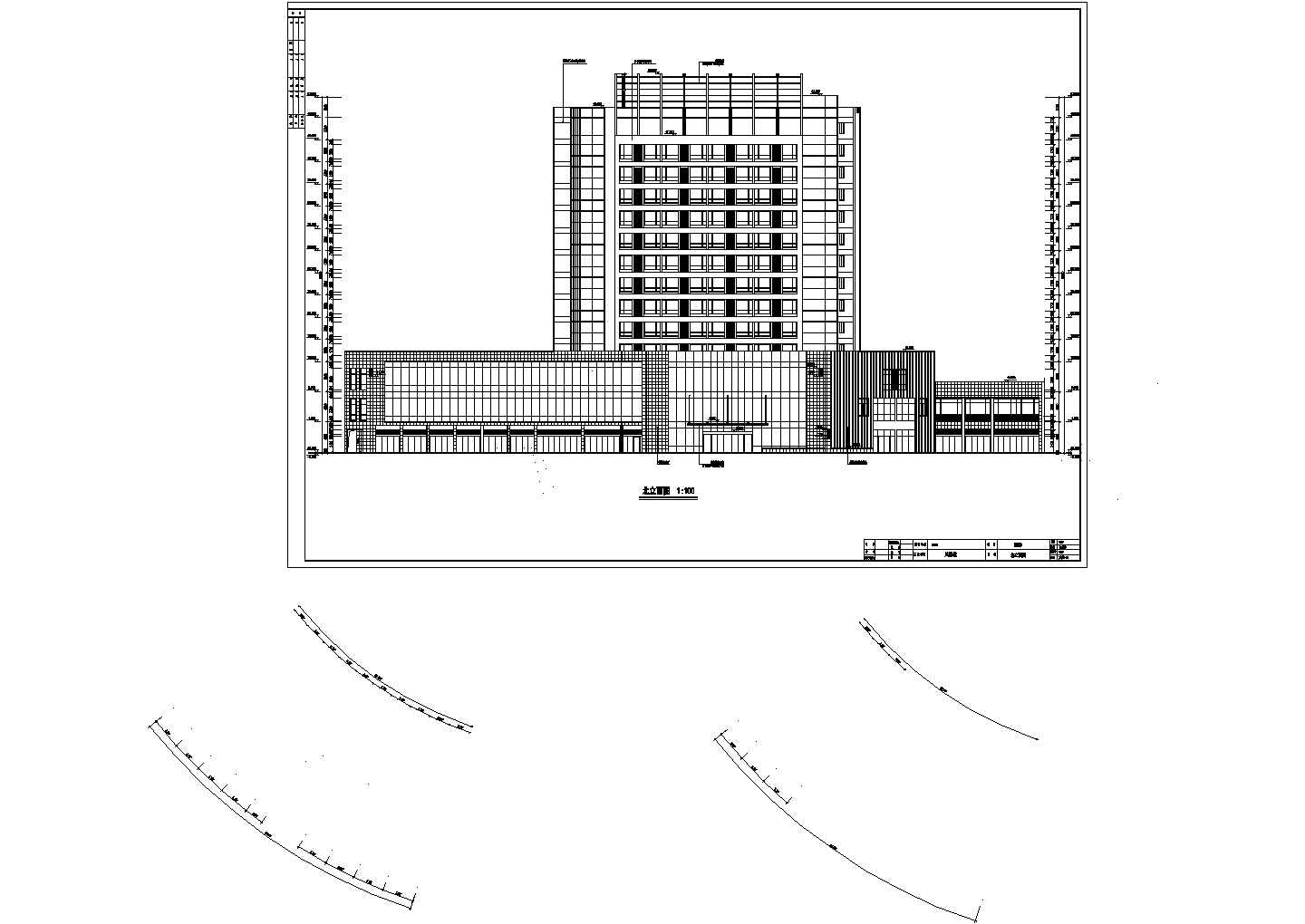 某地下1地上14层钢筋混凝土框架结构酒店式公寓建筑设计cad图纸（含详细设计说明）