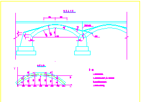 石拱桥拱圈cad节点详图设计_图1