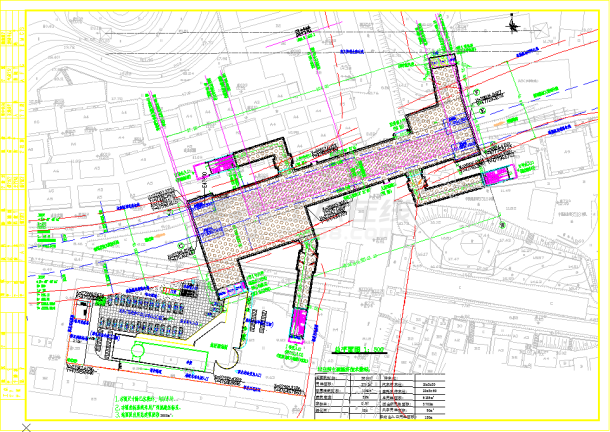 3612平方米地铁车站总规划设计图-图一
