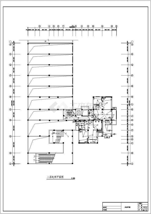 高层住宅楼全套电气及消防设计CAD施工图-图二