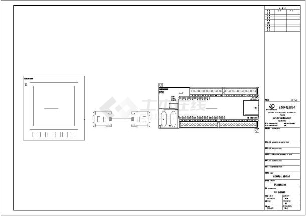 化工洗桶废水处理站污水处理纸电气设计cad施工图纸-图一