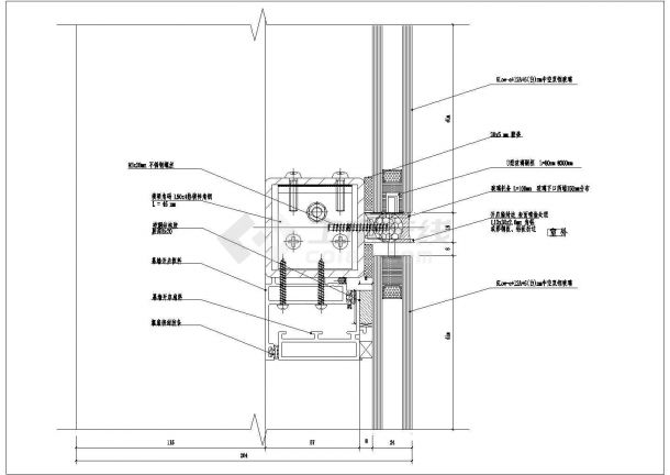 15000平方跨度4X25厂房钢结构图CAD-图二