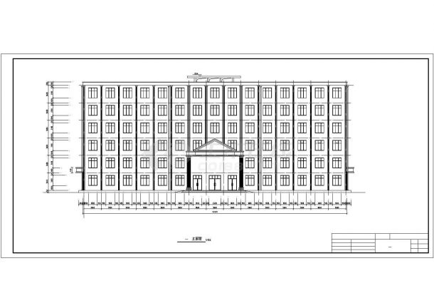 6层5040㎡综合楼办公楼毕业设计（计算书、建筑图、结构图）-图二