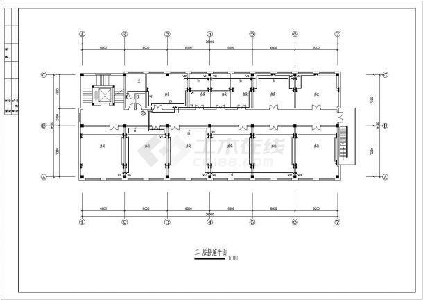 4层住宅楼建筑电气设计CAD施工图-图二