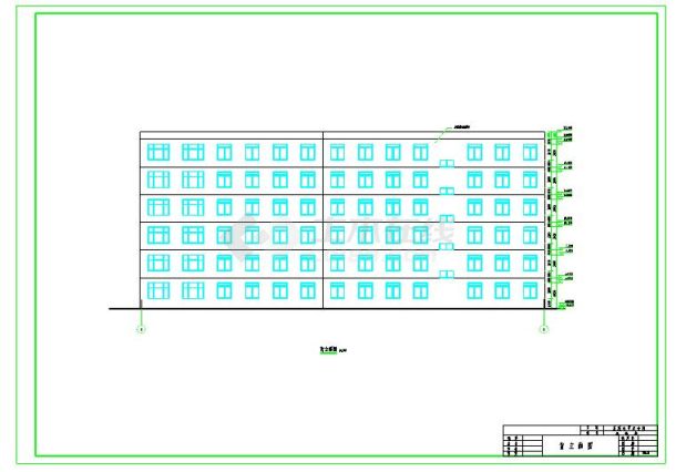6层5100平米框架结构办公楼全套建筑结构施工图（含计算书）-图一