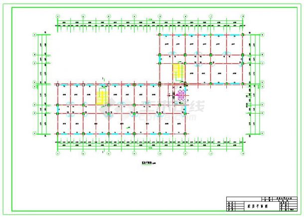 6层5100平米框架结构办公楼全套建筑结构施工图（含计算书）-图二