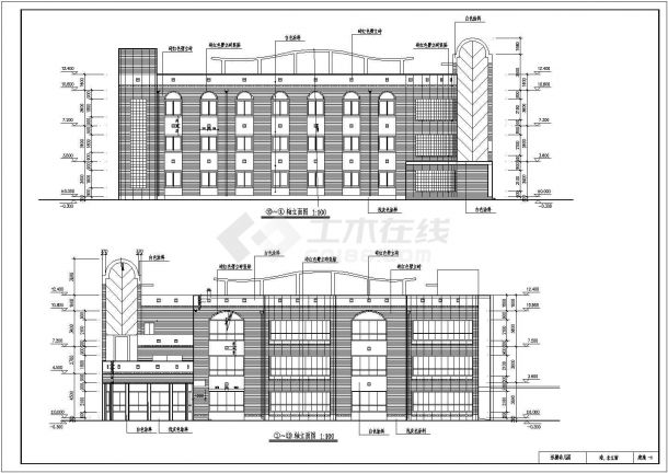 2252.5平米三层框混幼儿园综合楼设计图（含建筑、结构图、工程量计算）-图一