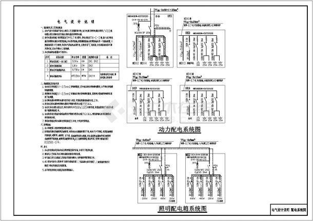 某省大型粮库电气设计CAD施工图纸（共9张）-图一