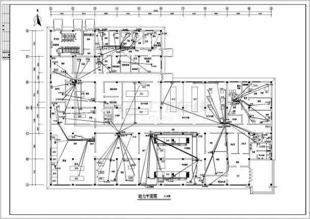 某省制药厂车间电气设计CAD详图-图一
