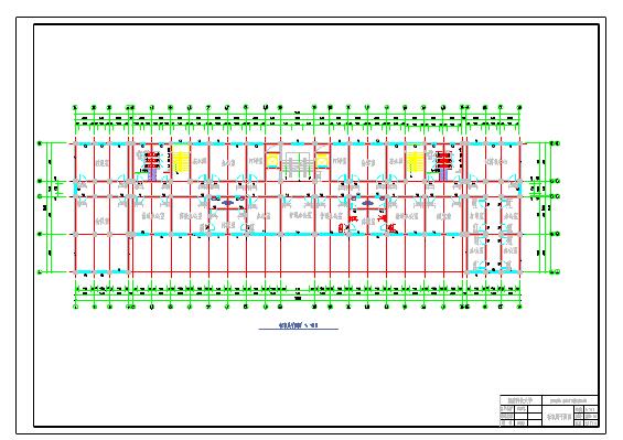 7层6900平米左右一字型框架办公楼毕业设计（建筑结构图、计算书）_图1