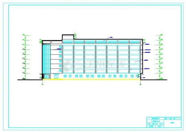 8层综合办公楼全套毕业设计（含计算书，建筑图、结构图，施工组织设计，PKPM）-图一