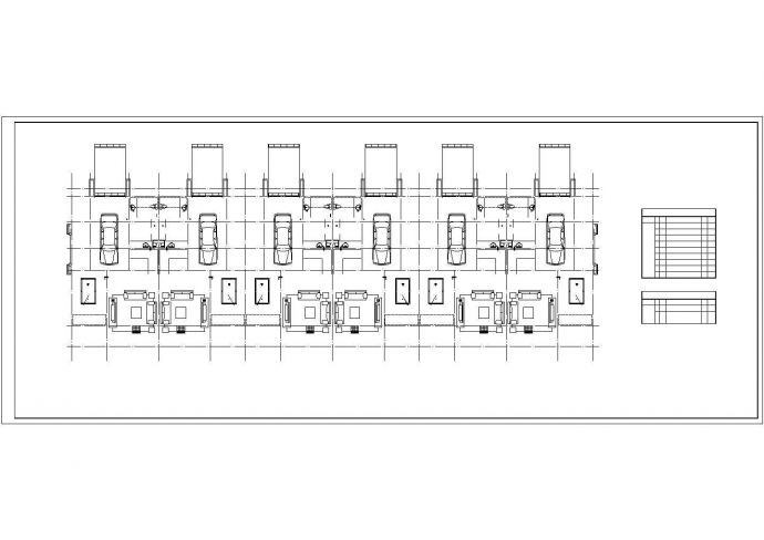 带地下室三层联排别墅建筑设计cad施工图_图1