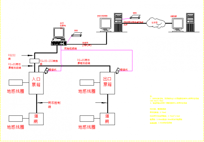 现代化智能高档停车场整套系统CAD设计图纸_图1