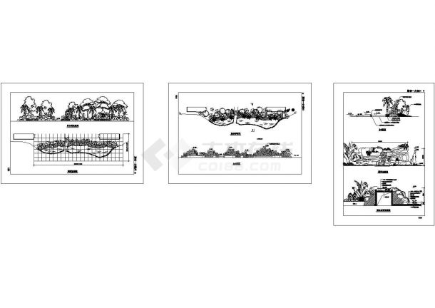 假山瀑布CAD图纸集（含60张假山效果图片和相片）-图一