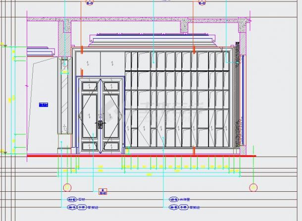 欧式新古典风格三层别墅精装修CAD施工图（含效果图和水电）-图一