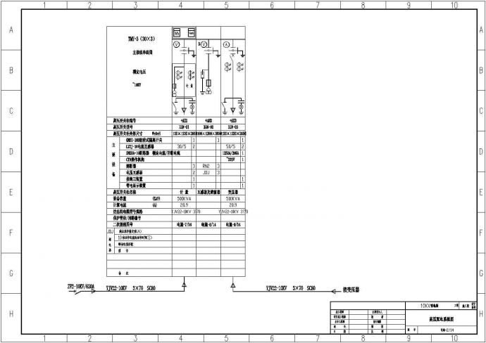 某高层住宅小区规划高低压电缆室外管线设计施工图纸_图1