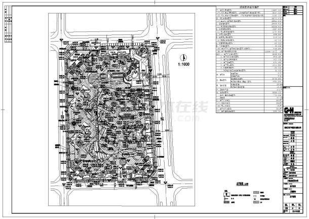 四川某地大型住宅区总平面图规划方案图-图一