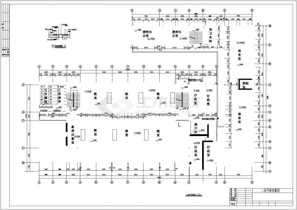 4184平米三层框架教学楼全套建筑结构施工图（含计算书、施工组织设计）-图一