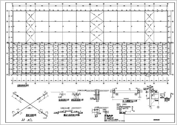 9米跨度柱距厂房框架结构设计图纸-图二