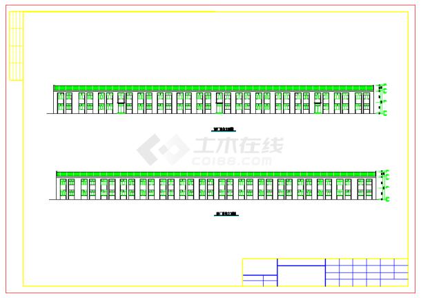 某地厂房及办公楼建筑设计施工图纸-图二