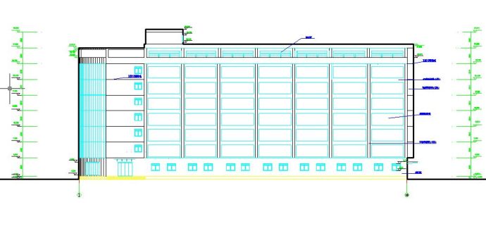 八层综合办公楼全套毕业设计（含计算书、建筑图、结构图、施工组织设计、PKPM）_图1