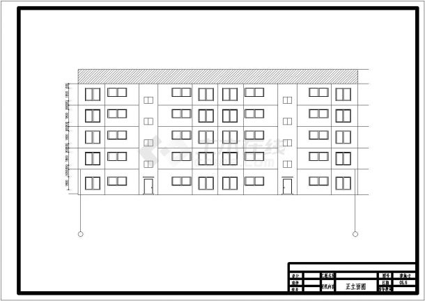 五层钢框架结构住宅楼毕业设计（含开题报告、实习报告、计算书、部分建筑、结构图）-图一
