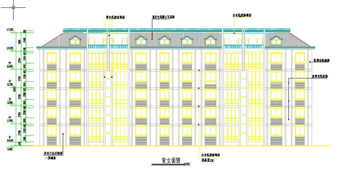 五层砖混住宅楼毕业设计（(含计算书、施工组织设计、建筑结构设计图）_图1