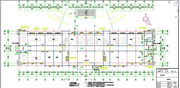 四层带构架办公楼毕业设计（含计算书、建筑、结构图）-图二