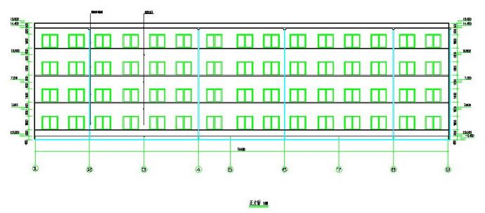 四层综合办公楼毕业设计（含计算书、建筑结构图）_图1