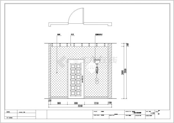 地中海风格三层别墅室内设计全套装修施工图（含实景照片、平立面）-图一