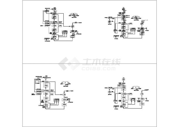 电镀废水中水回用工艺流程图CAD-图一