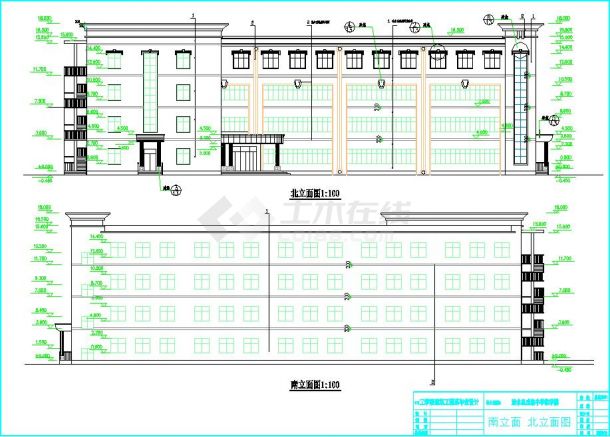 四层框架中学教学楼全套建筑施工图毕业设计（含论文、开题报告、计算书、建筑、结构图）-图一