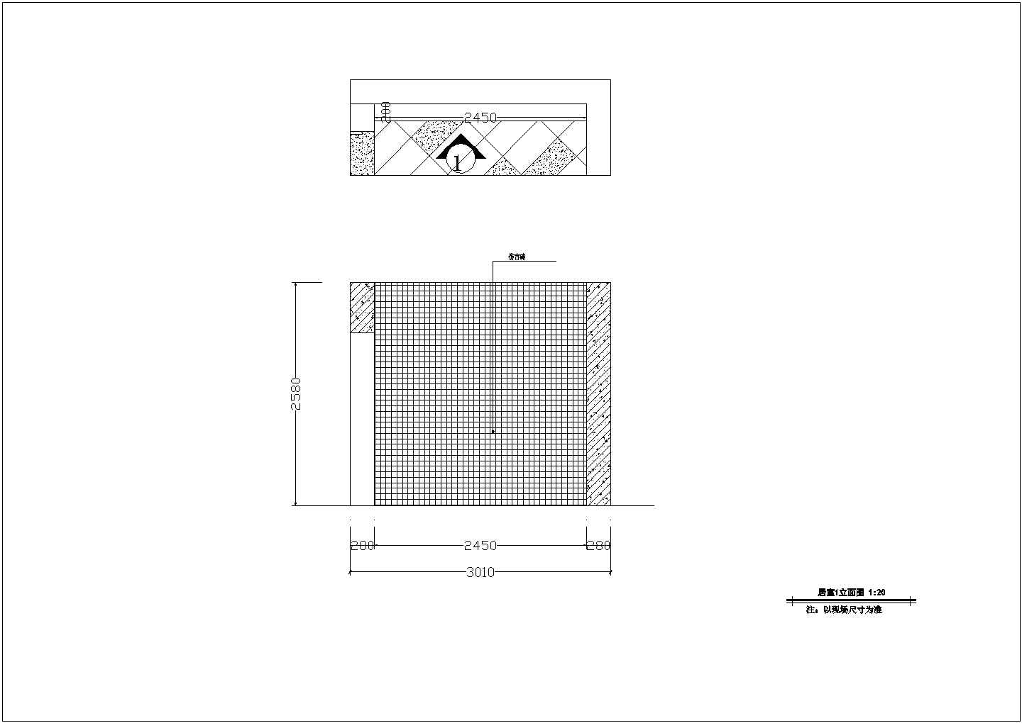 现代门朝南二层别墅室内设计装修CAD图（含水电布置图）