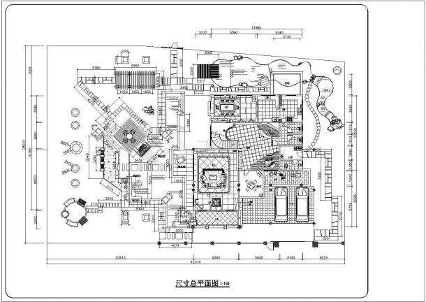 南方某私家别墅庭院全套景观施工图-图一