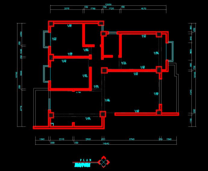 现代简约时尚三居室室内施工图（含效果模型）_图1