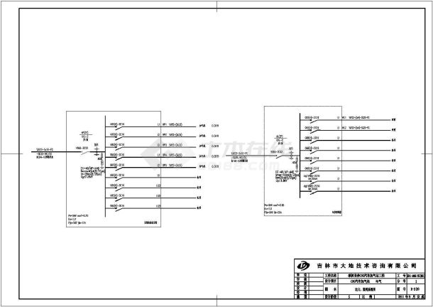 吉林某CNG天然气场站电气设计施工图纸-图二