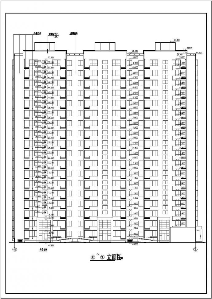某十八层高层剪力墙结构住宅楼结构设计施工图（含建筑图）_图1