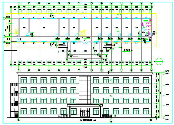 甘肃省某3层办公楼多专业设计施工图