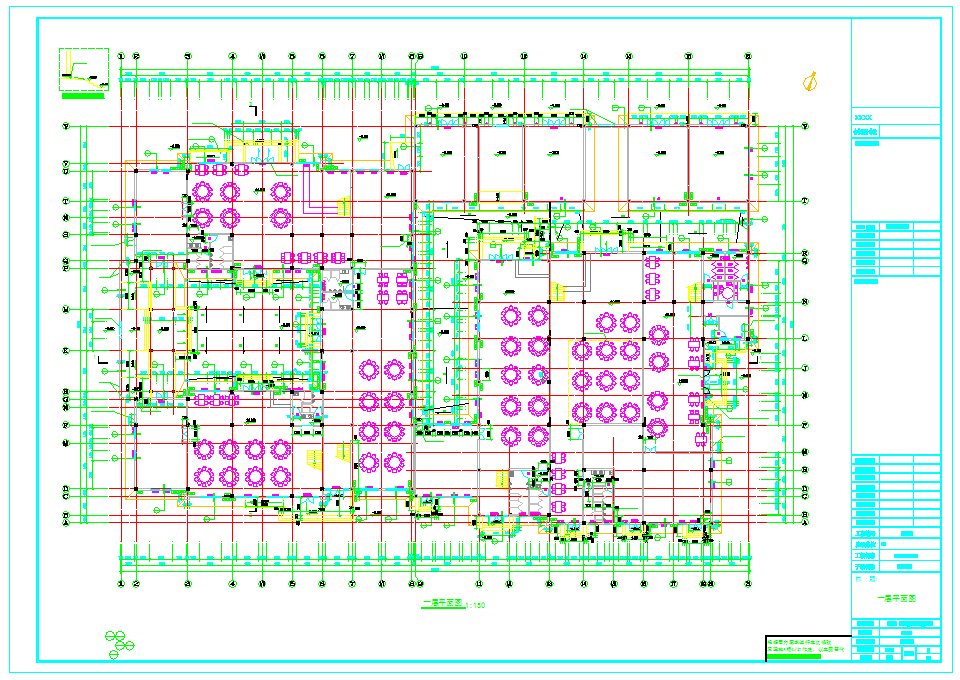 安徽省某仿古多层酒楼餐厅建筑设计施工图