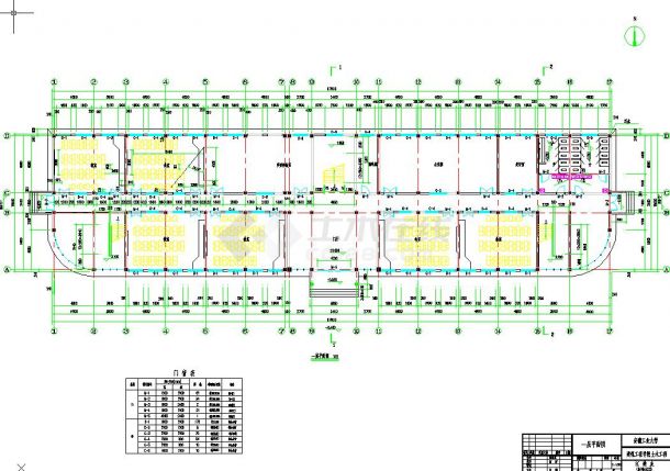 五层框架结构中学教学楼毕业设计（含计算书、部分建筑CAD图）-图二