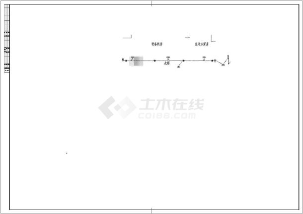 二层体育馆电气弱电cad设计施工图（含多层综合楼施工图、火灾报警系统图）-图一