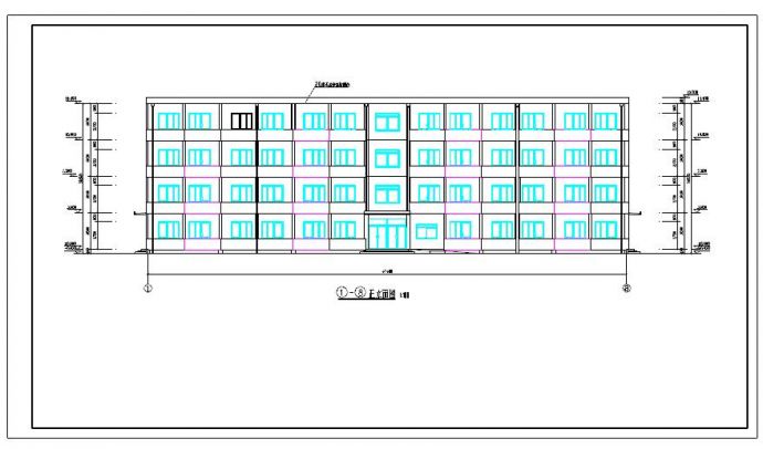 3800平4层宿舍楼全套建筑结构设计施工图（含计算书）_图1