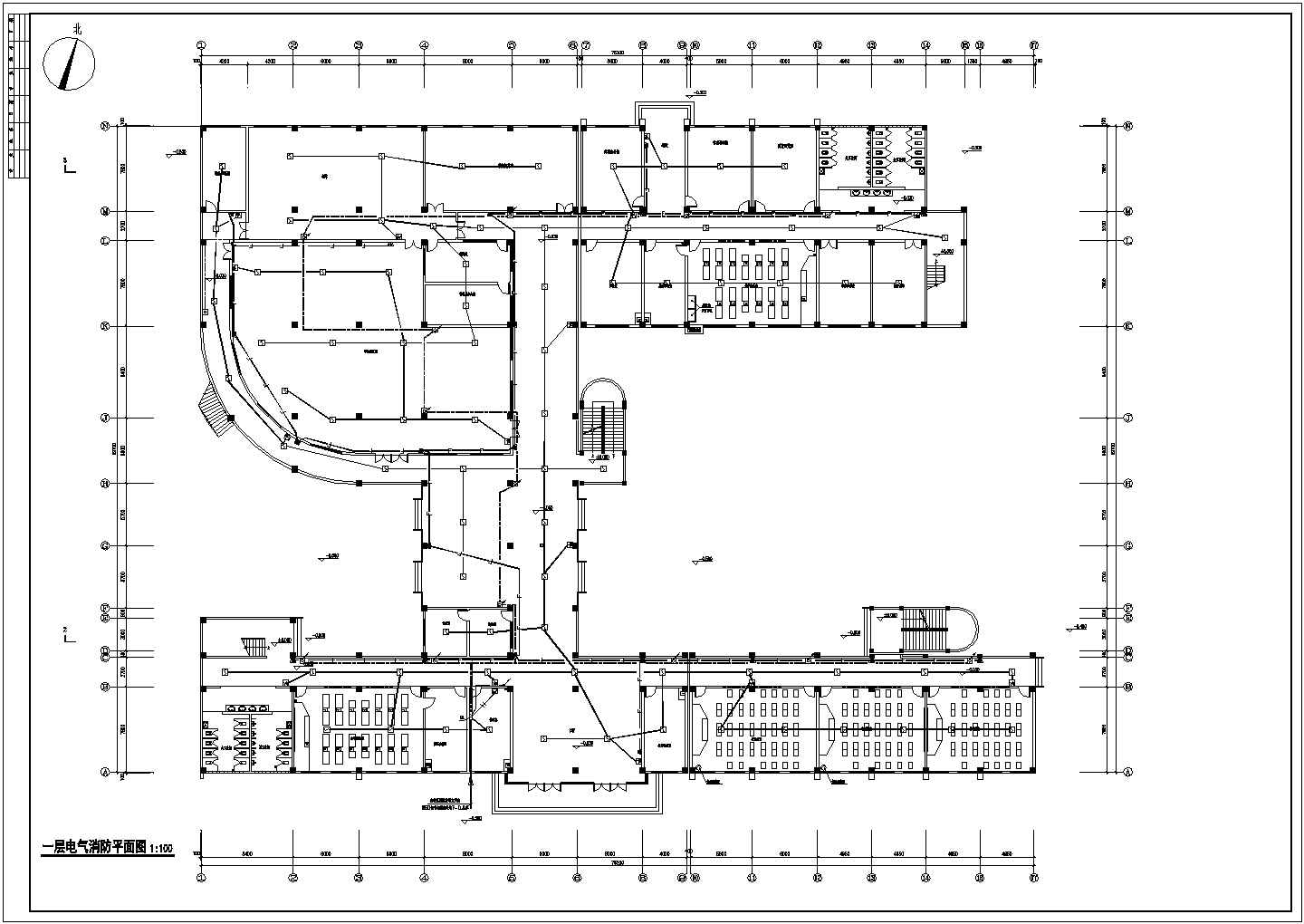 某地带实验室的5层综合楼电气设计施工图