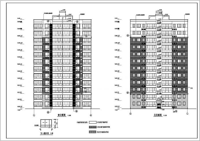 某地剪力墙结构11+1层多层住宅建筑设计施工图_图1