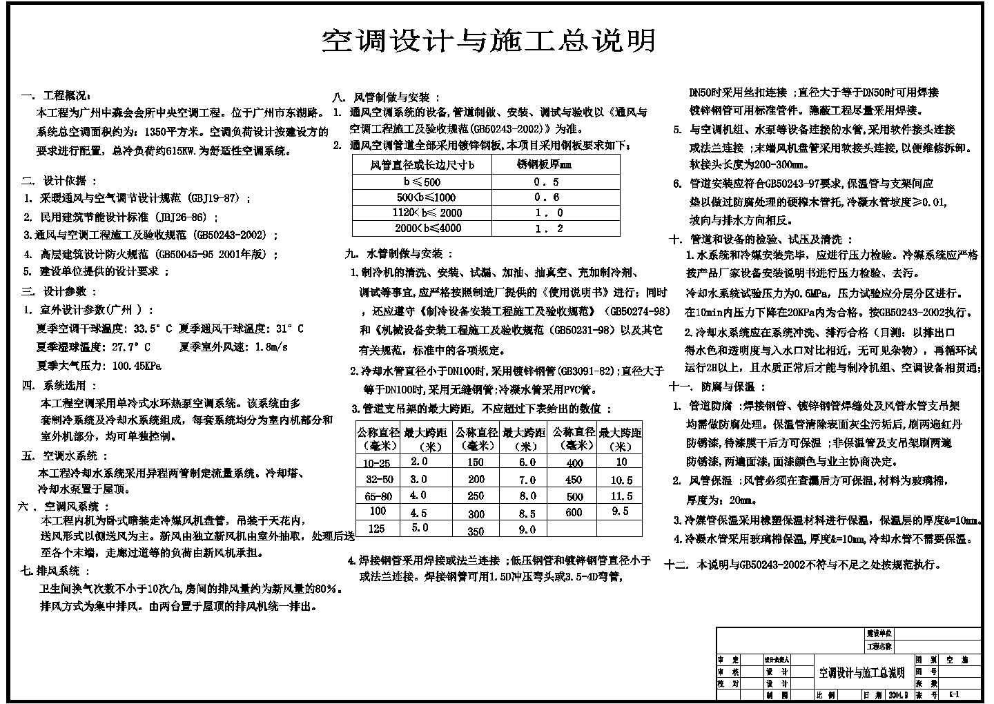 某别墅水环热泵设计全套施工图（优质）