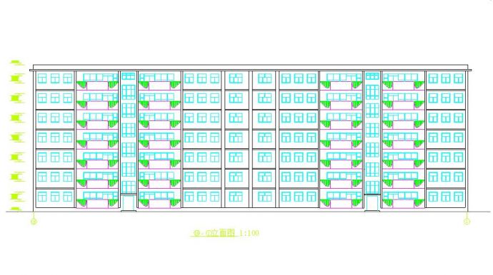 某七层住宅楼建筑结构全套设计施工图_图1