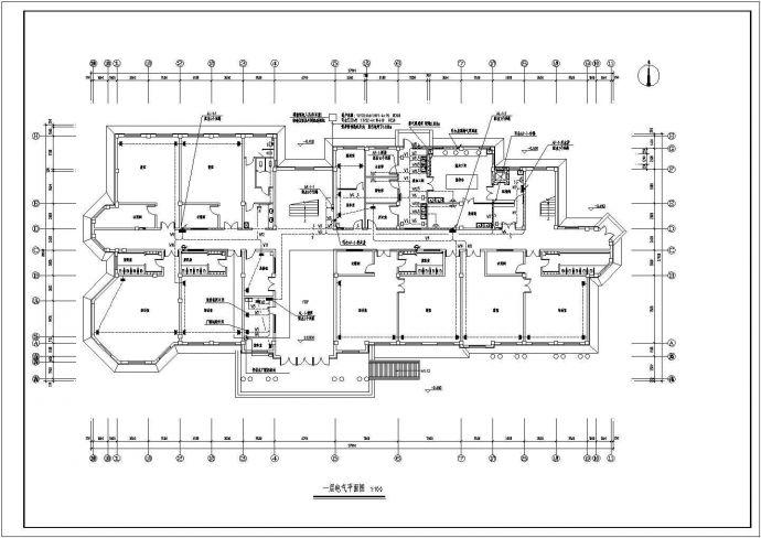 某地三层幼儿园全套电气设计施工图_图1