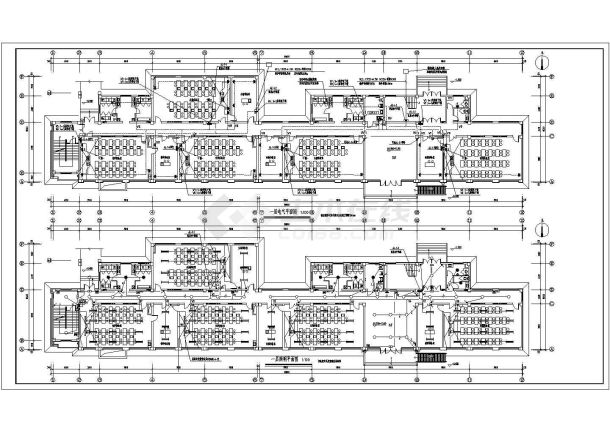 某高中学校5层实验楼强弱电电气设计施工图-图一